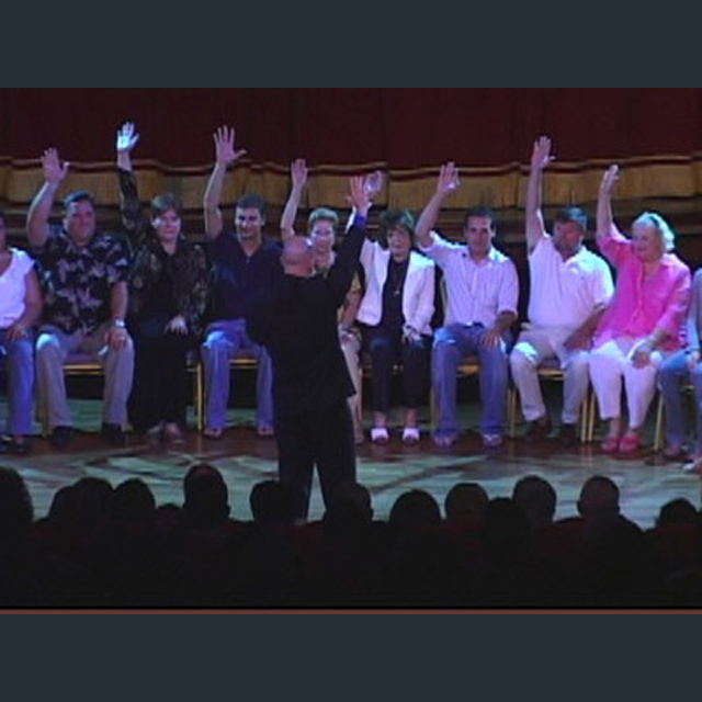Erick Kand Comedy Hypnotist Act audience on stage