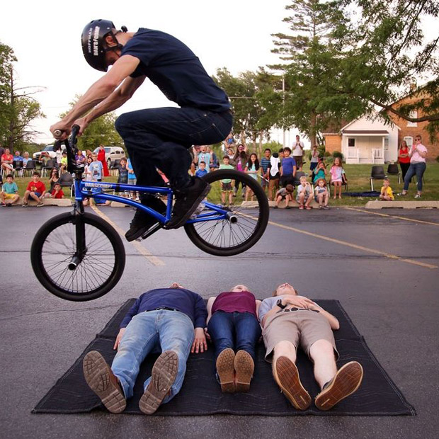 Matt Wilhelm BMX Bicycle Stunts jumping