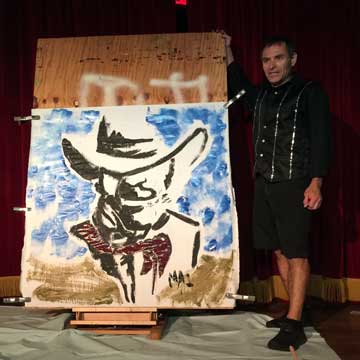Mike Angelo Presents Historical Speed Painting Comedy Variety Performance